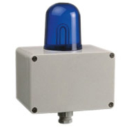 Flashing Warning Beacon for  use in industrial environment with sturdy ABS housing and degree of protection IP54