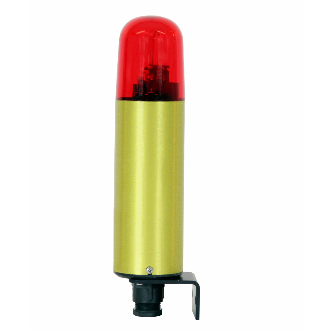 Flashing Warning Beacon for use in outdoor areas and industrial environments with impact-proof lens and degree of protection IP54