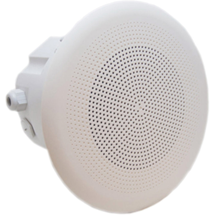 "Ceiling-mounted Loudspeaker  for use in indoor areas with completely closed housing and degree of protection IP55"