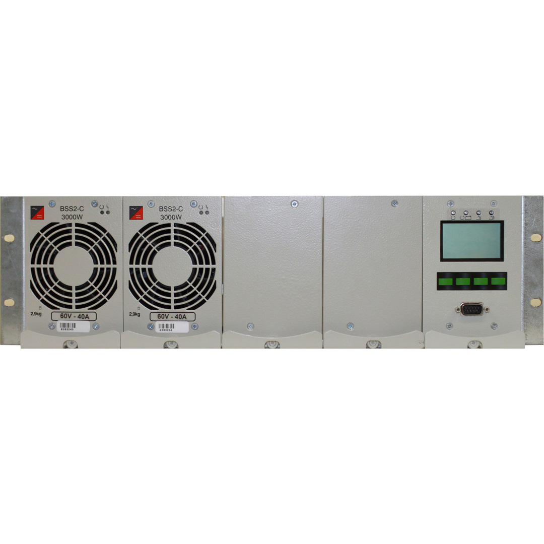 Stromversorgungssysteme mit schneller Erweiterbarkeit der Gleichrichter (Hot-Swap-Einschubtechnik)